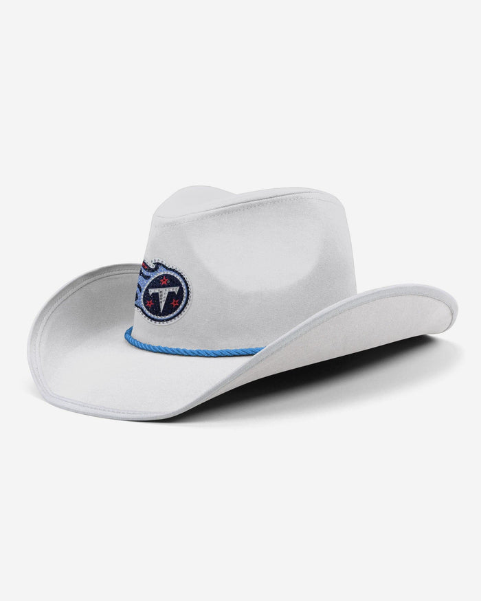 Tennessee Titans White Rhinestone Logo Cowboy Hat FOCO - FOCO.com