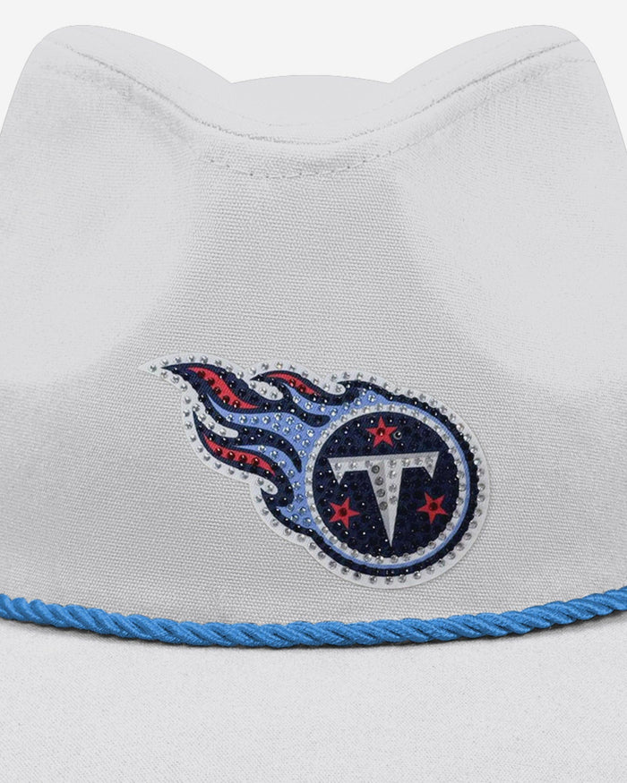 Tennessee Titans White Rhinestone Logo Cowboy Hat FOCO - FOCO.com