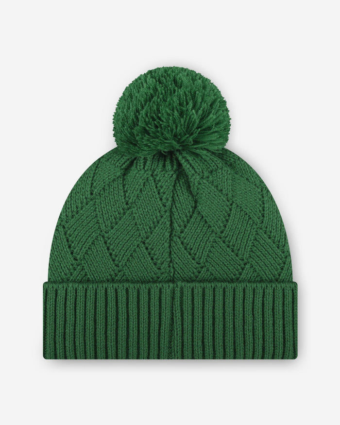 Philadelphia Eagles Kelly Green Rhinestone Primary Logo Criss Cross Beanie FOCO - FOCO.com