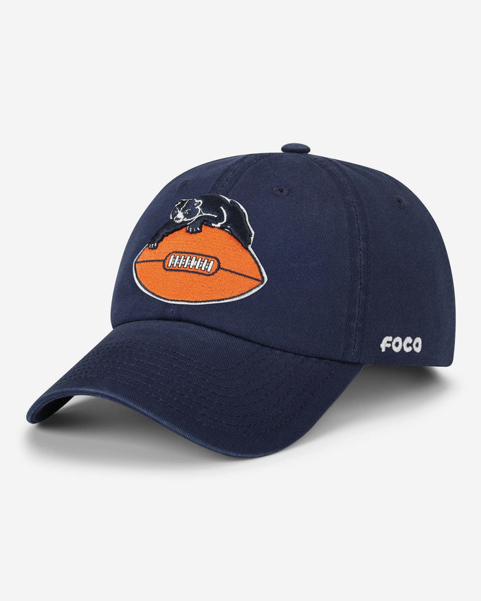 chicago bears hat that looks like a football helmet Chicago Bears Retro Logo Casual Cap FOCO