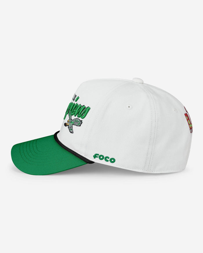 Philadelphia Eagles Super Bowl LIX Champions Retro Monty Script Marquee RF Cap FOCO - FOCO.com
