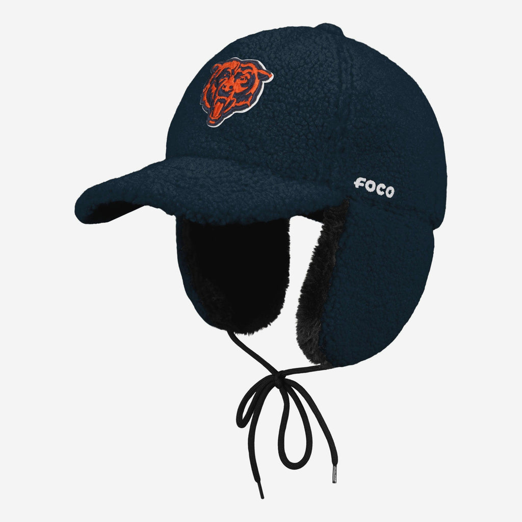Chicago Bears Sherpa Trapper Cap FOCO - FOCO.com