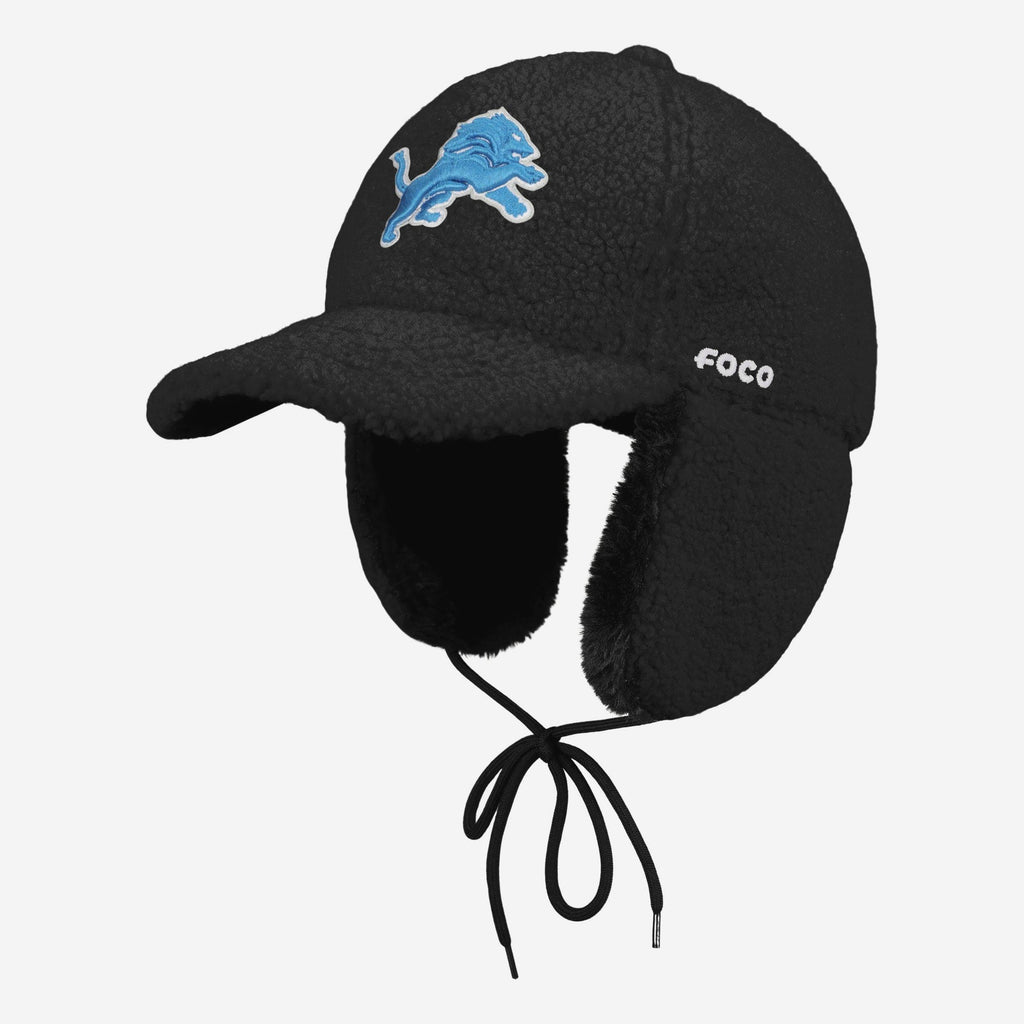Detroit Lions Sherpa Trapper Cap FOCO - FOCO.com