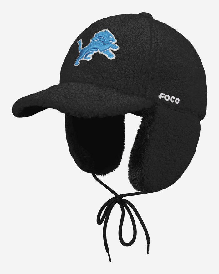 Detroit Lions Sherpa Trapper Cap FOCO - FOCO.com