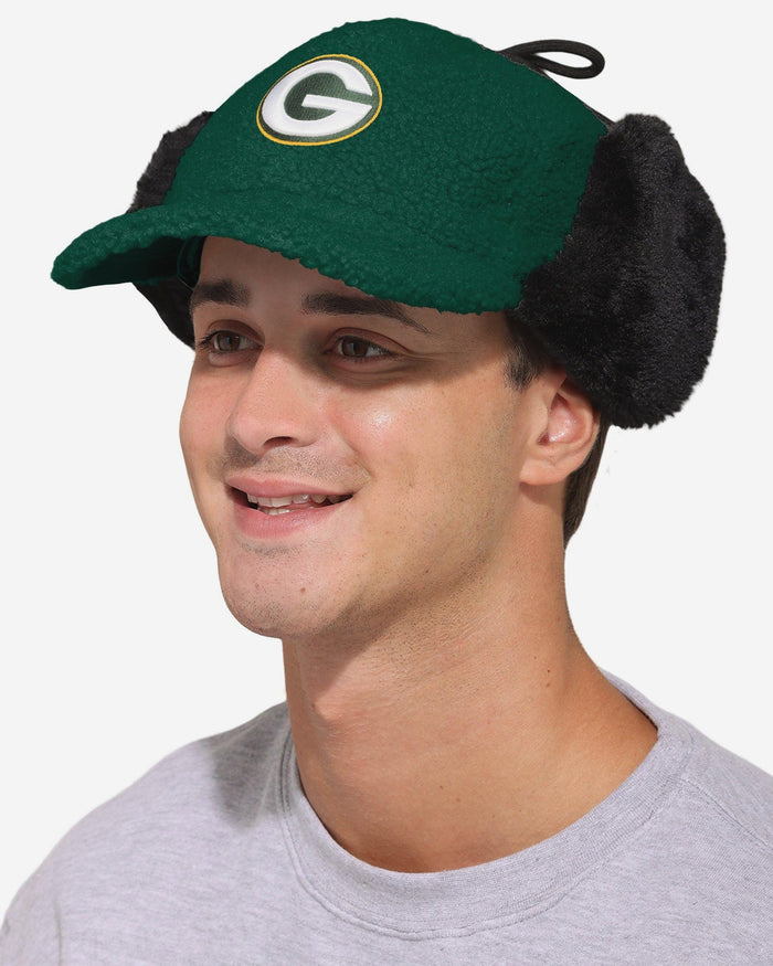 Green Bay Packers Sherpa Trapper Cap FOCO - FOCO.com