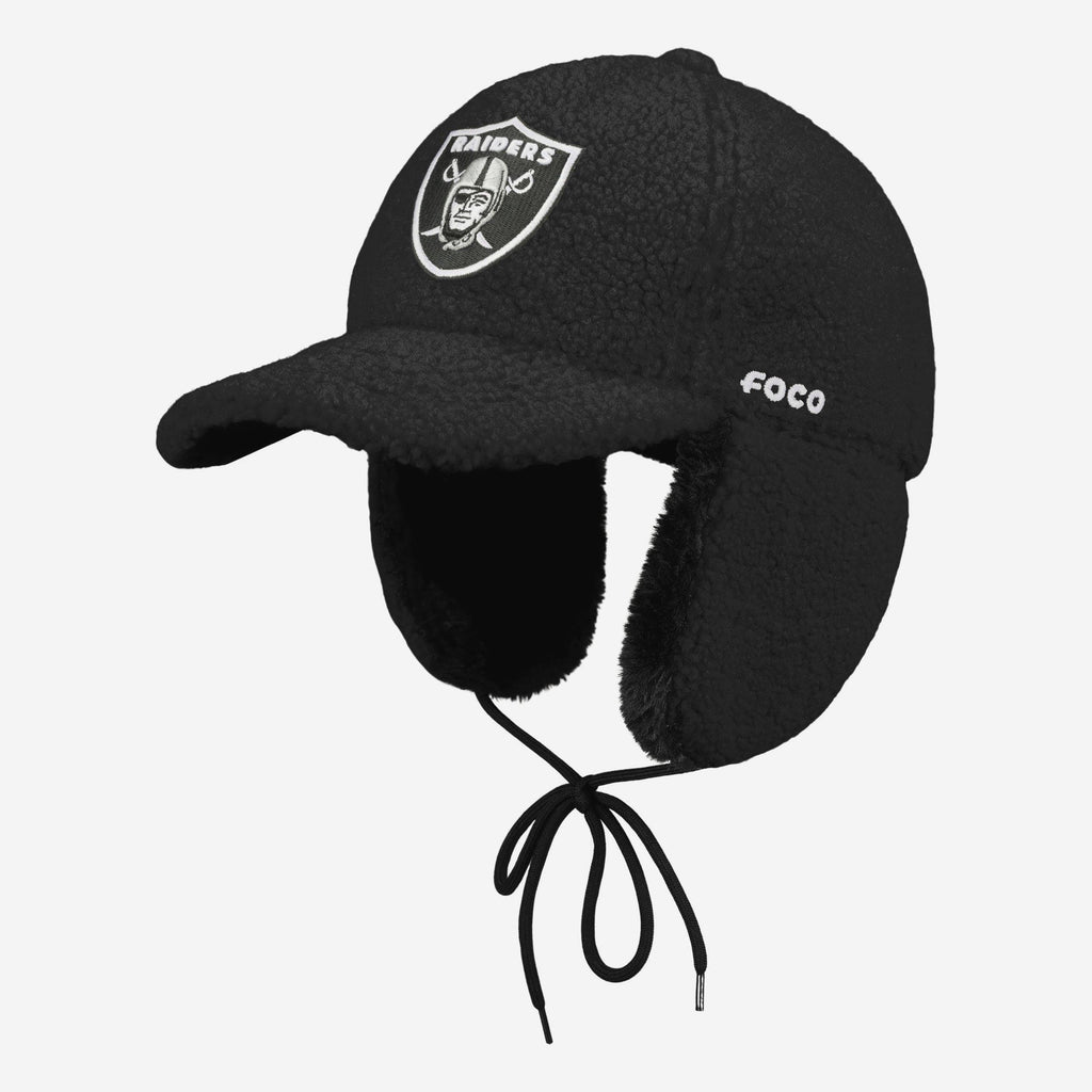 Las Vegas Raiders Sherpa Trapper Cap FOCO - FOCO.com