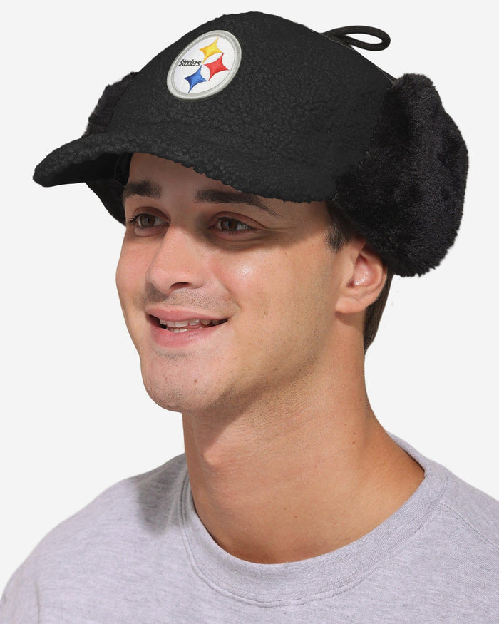 Pittsburgh Steelers Sherpa Trapper Cap FOCO - FOCO.com