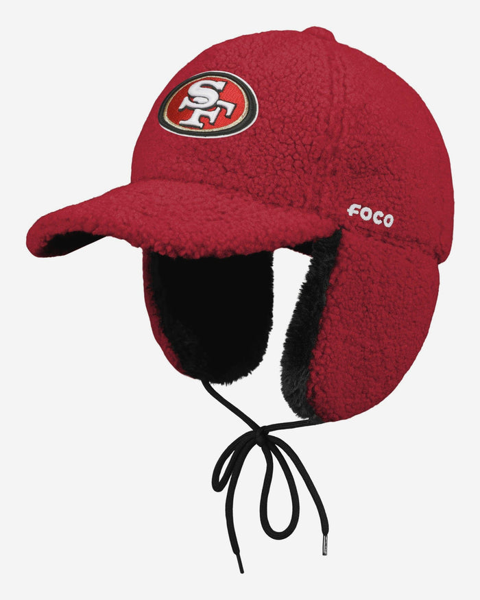 San Francisco 49ers Sherpa Trapper Cap FOCO - FOCO.com