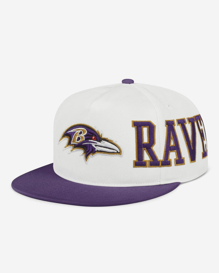 Baltimore Ravens Strong Side Wrap Marquee RF Cap FOCO - FOCO.com