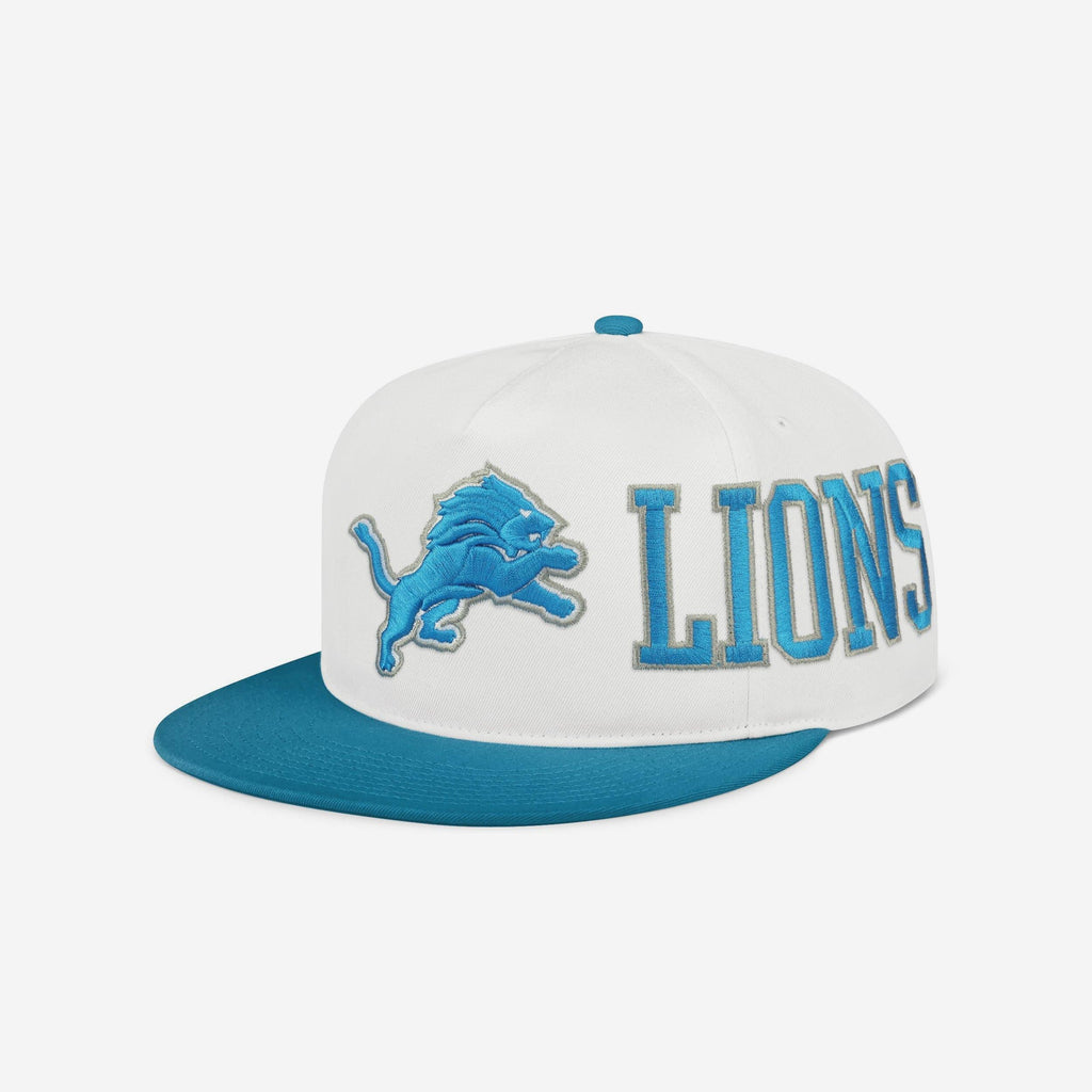 Detroit Lions Strong Side Wrap Marquee RF Cap FOCO - FOCO.com