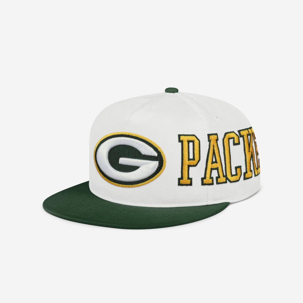 Green Bay Packers Strong Side Wrap Marquee RF Cap FOCO - FOCO.com