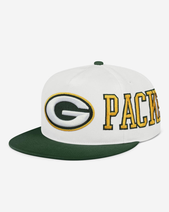 Green Bay Packers Strong Side Wrap Marquee RF Cap FOCO - FOCO.com