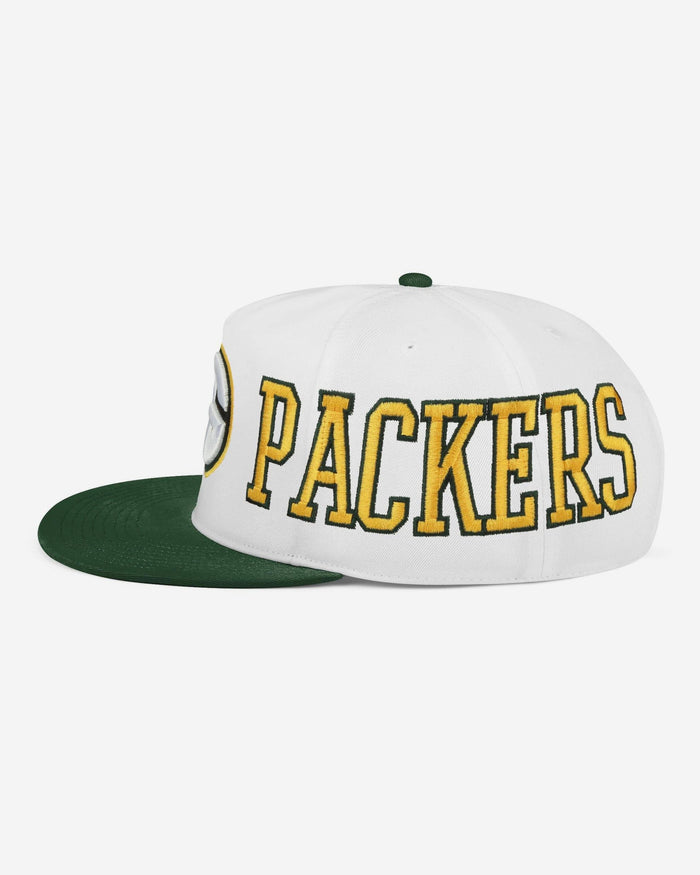 Green Bay Packers Strong Side Wrap Marquee RF Cap FOCO - FOCO.com