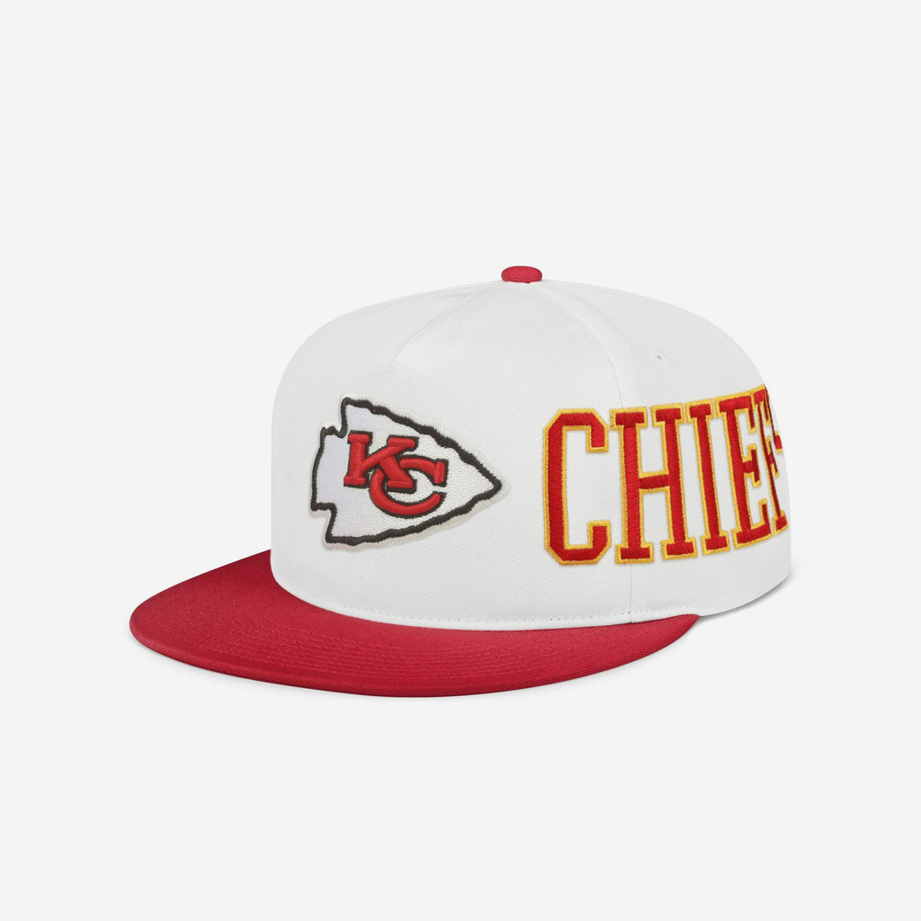Kansas City Chiefs Strong Side Wrap Marquee RF Cap FOCO - FOCO.com
