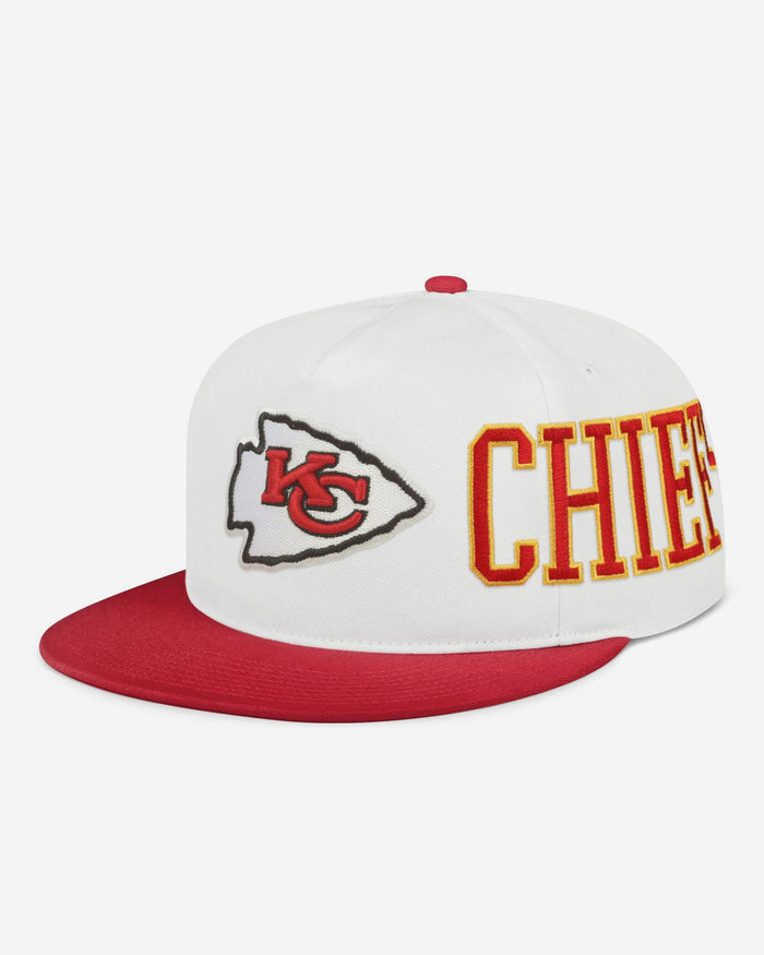 Kansas City Chiefs Strong Side Wrap Marquee RF Cap FOCO - FOCO.com