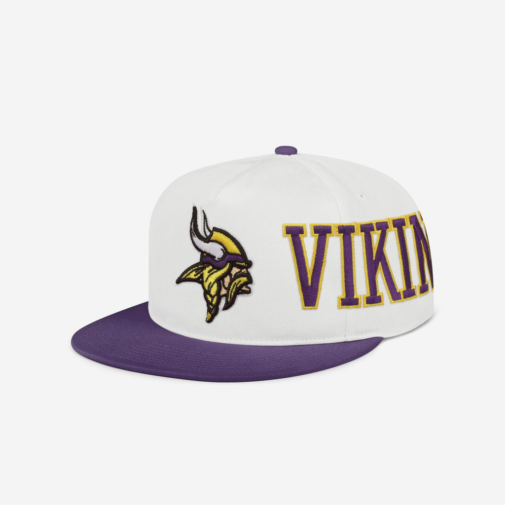 Minnesota Vikings Strong Side Wrap Marquee RF Cap FOCO - FOCO.com
