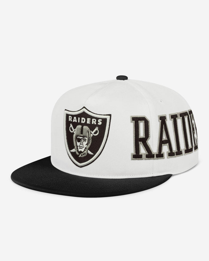 Las Vegas Raiders Strong Side Wrap Marquee RF Cap FOCO - FOCO.com