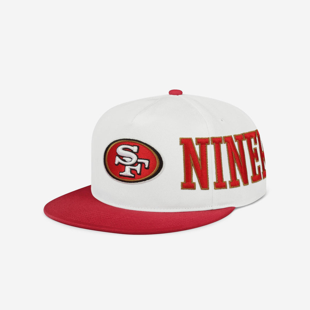 San Francisco 49ers Strong Side Wrap Marquee RF Cap FOCO - FOCO.com