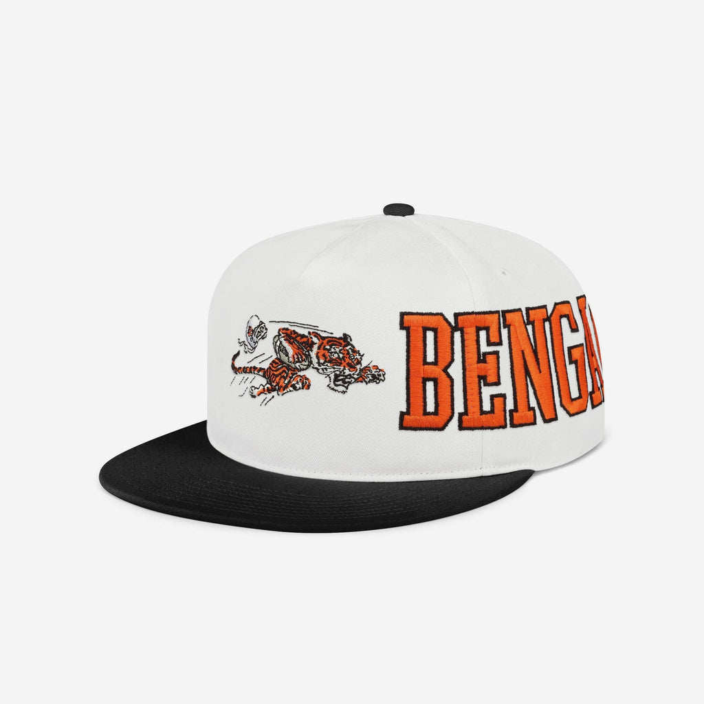 Cincinnati Bengals Retro Strong Side Wrap Marquee RF Cap FOCO - FOCO.com