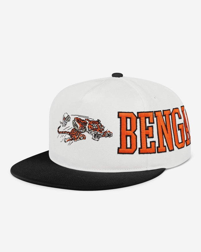 Cincinnati Bengals Retro Strong Side Wrap Marquee RF Cap FOCO - FOCO.com
