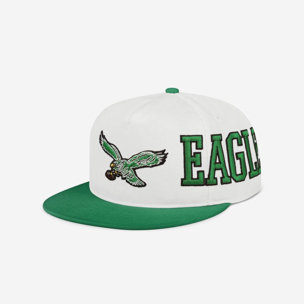 Philadelphia Eagles Kelly Green Strong Side Wrap Marquee RF Cap FOCO - FOCO.com