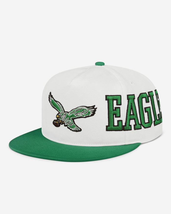 Philadelphia Eagles Kelly Green Strong Side Wrap Marquee RF Cap FOCO - FOCO.com
