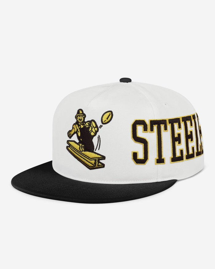 Pittsburgh Steelers Retro Strong Side Wrap Marquee RF Cap FOCO - FOCO.com