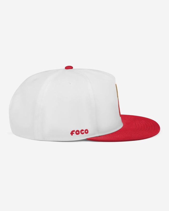 San Francisco 49ers Retro Strong Side Wrap Primetime RF Cap FOCO - FOCO.com