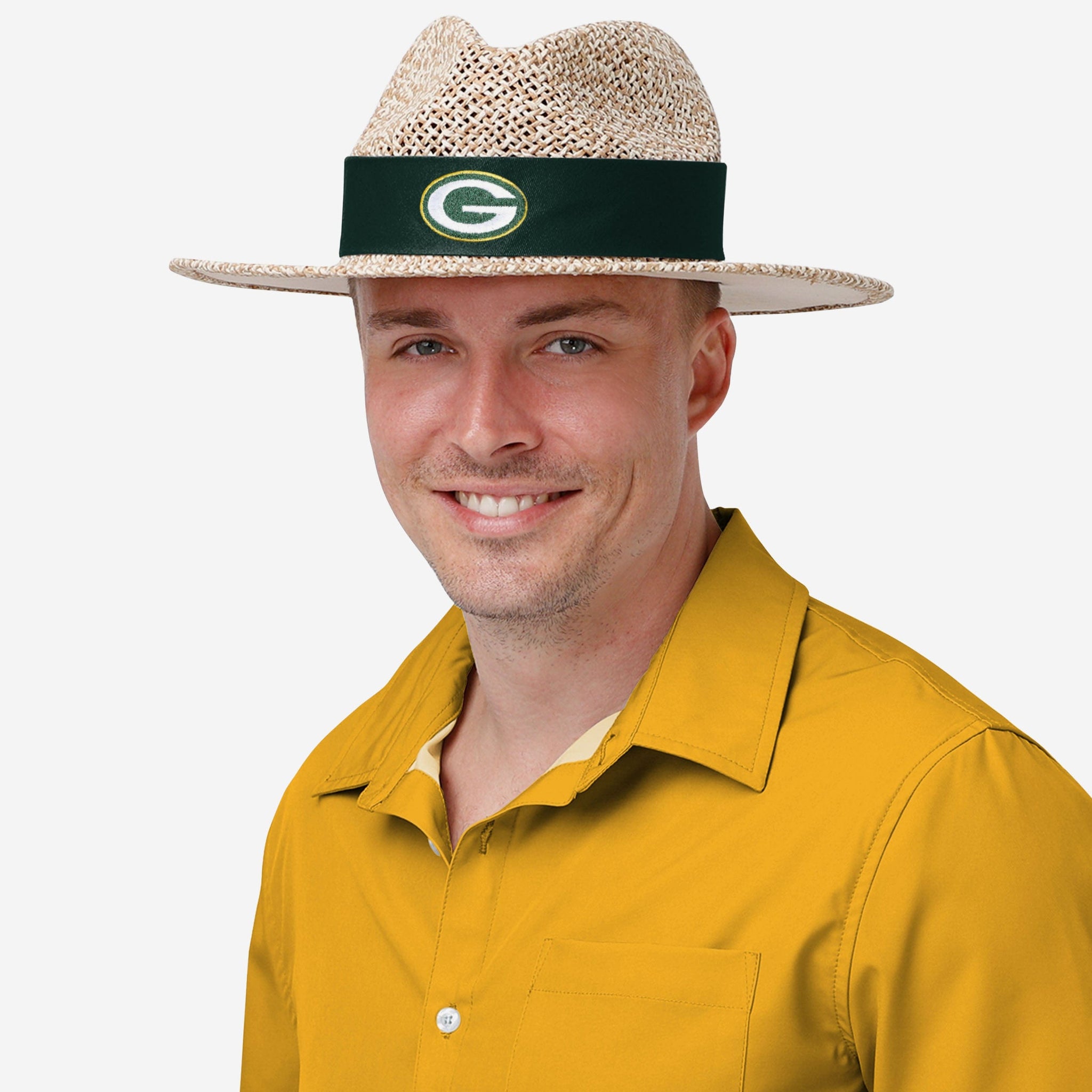 green bay packers straw hat
