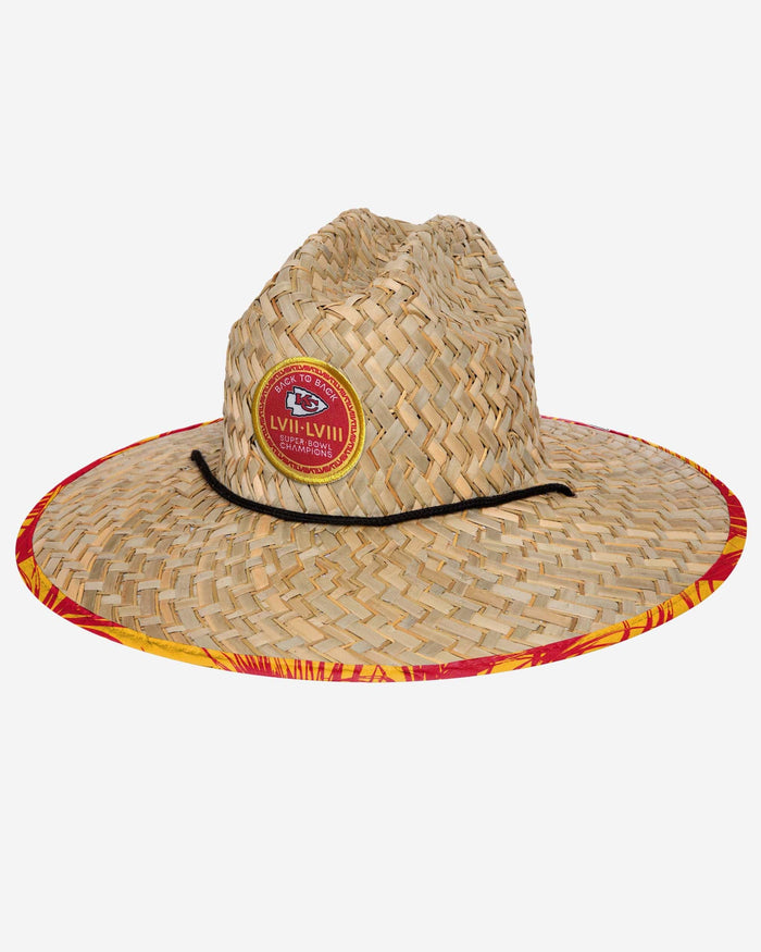 Kansas City Chiefs Super Bowl LVIII Champions Straw Hat FOCO - FOCO.com