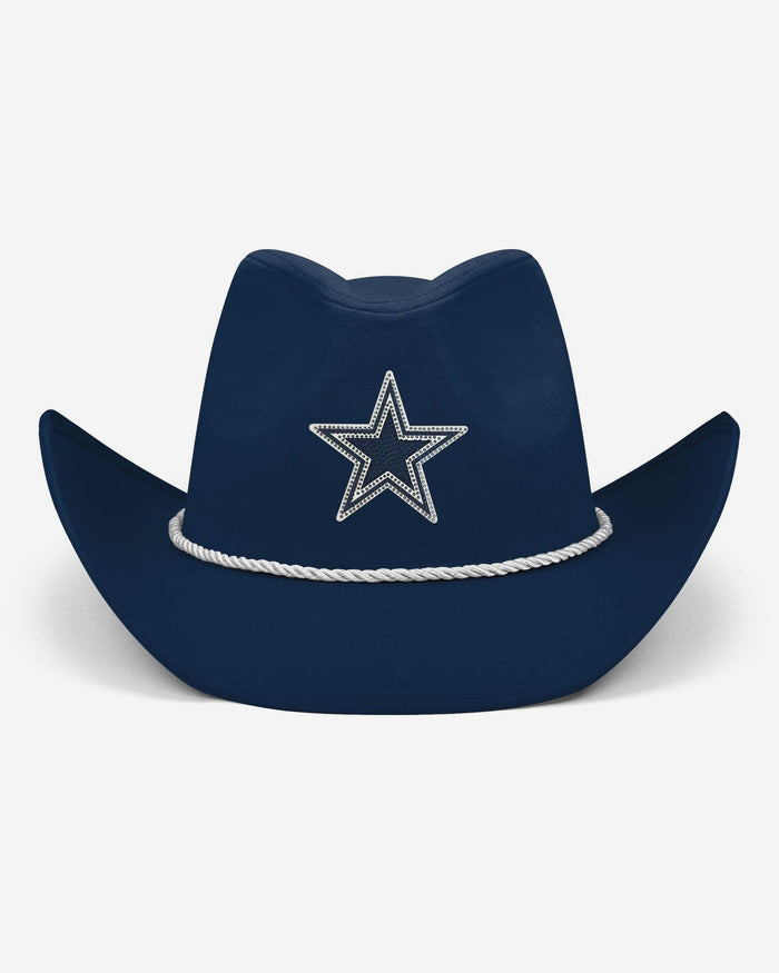 Dallas Cowboys Team Color Rhinestone Logo Cowboy Hat FOCO - FOCO.com