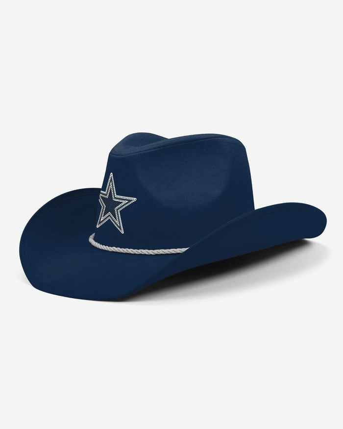 Dallas Cowboys Team Color Rhinestone Logo Cowboy Hat FOCO - FOCO.com