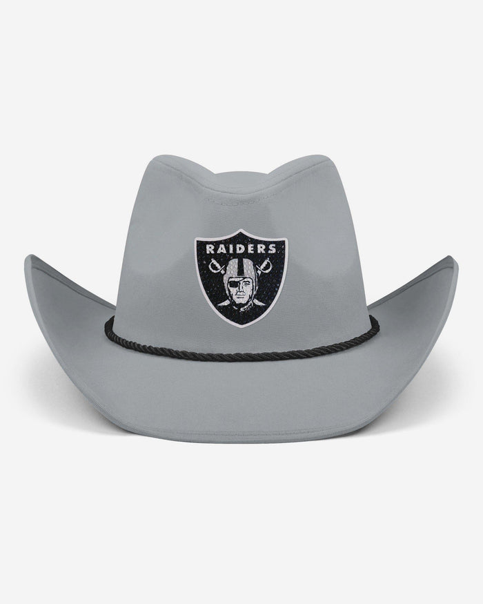 Las Vegas Raiders Team Color Rhinestone Logo Cowboy Hat FOCO - FOCO.com