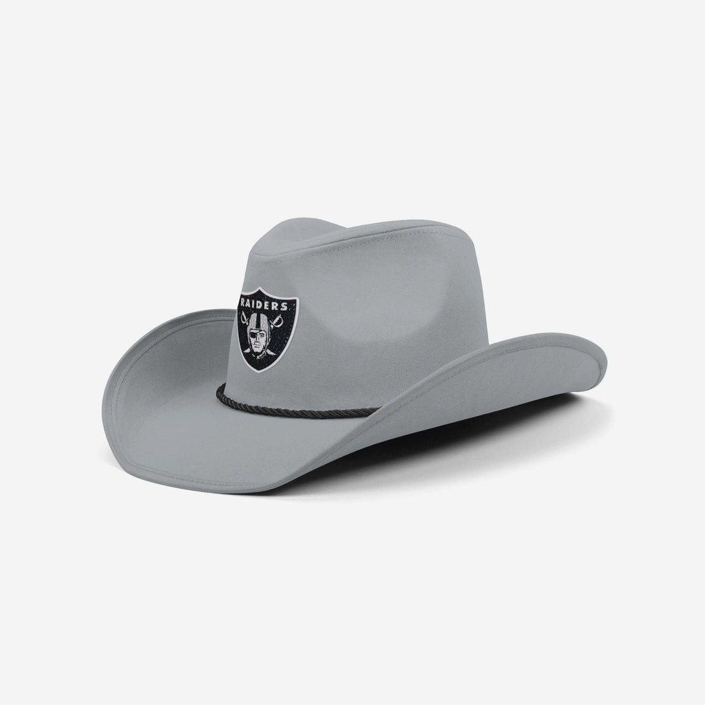 Las Vegas Raiders Team Color Rhinestone Logo Cowboy Hat FOCO - FOCO.com