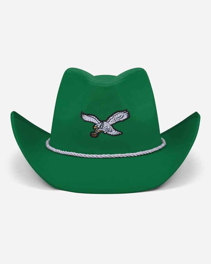 Philadelphia Eagles Kelly Green Team Color Rhinestone Logo Cowboy Hat FOCO - FOCO.com