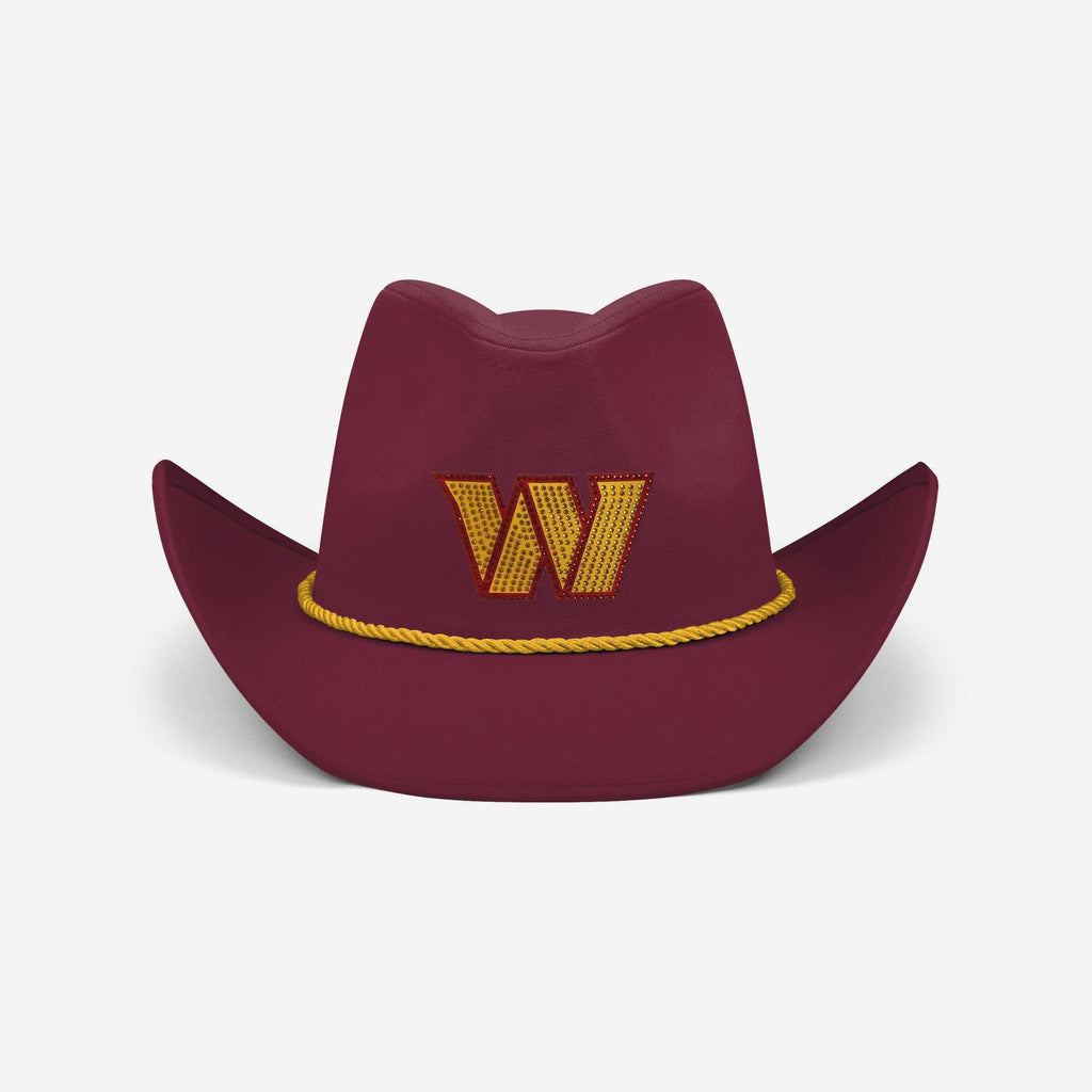 Washington Commanders Team Color Rhinestone Logo Cowboy Hat FOCO