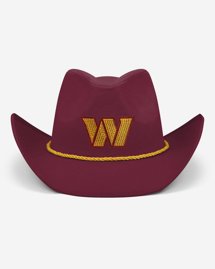 Washington Commanders Team Color Rhinestone Logo Cowboy Hat FOCO - FOCO.com