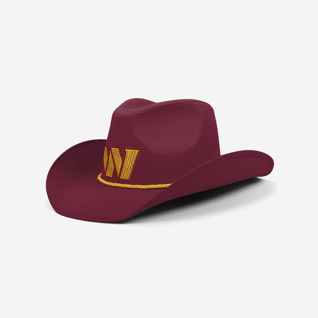 Washington Commanders Team Color Rhinestone Logo Cowboy Hat FOCO - FOCO.com