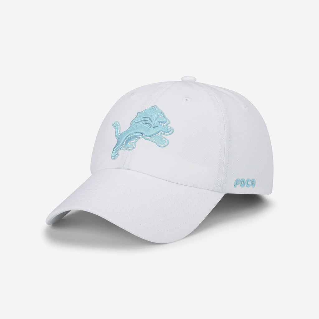 Detroit Lions White Casual Cap FOCO - FOCO.com