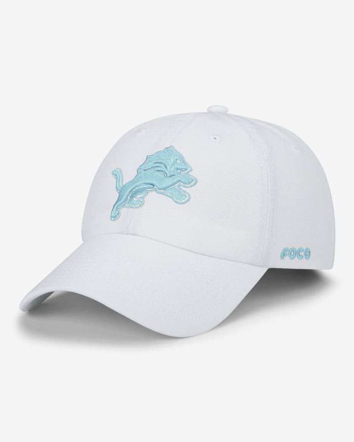 Detroit Lions White Casual Cap FOCO - FOCO.com