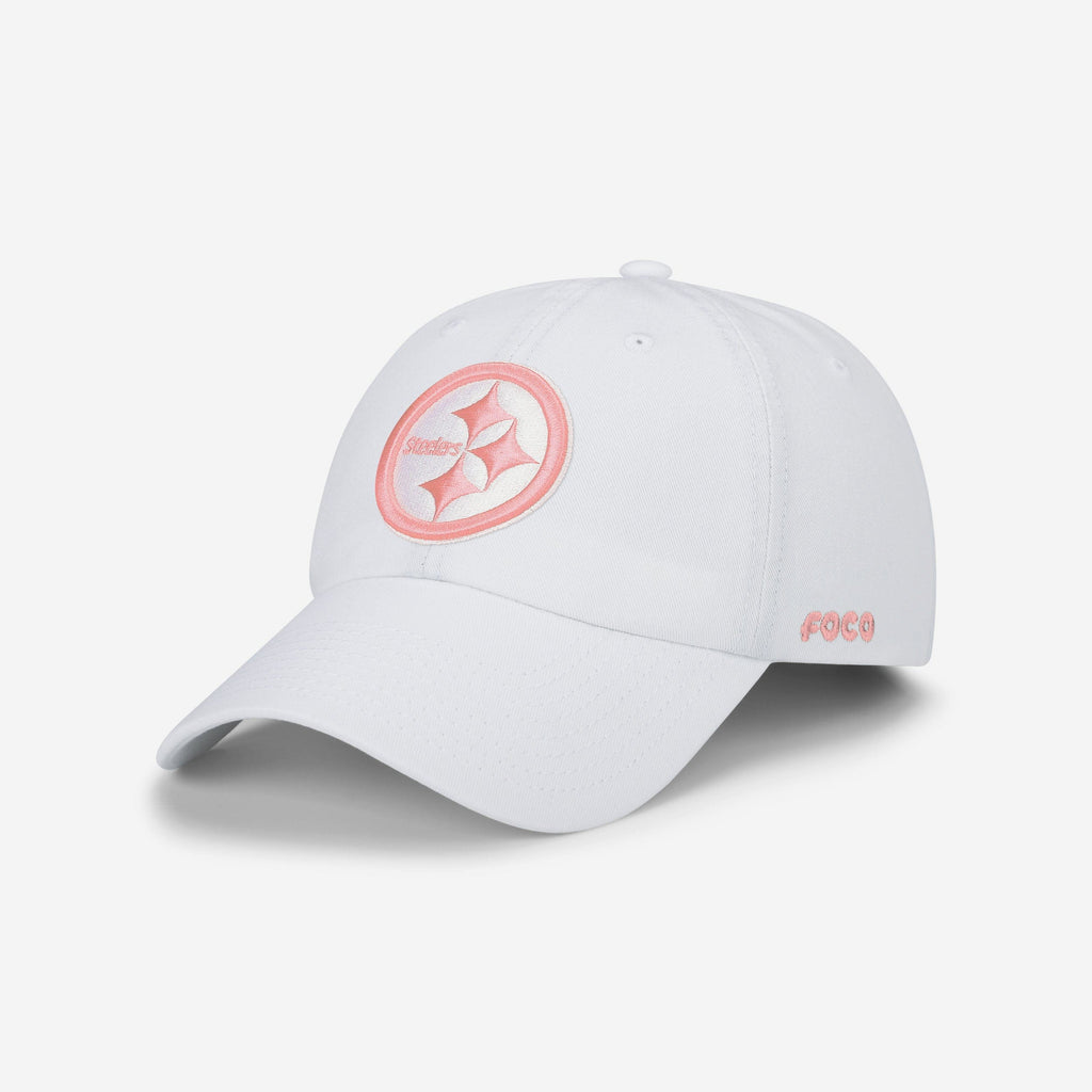 Pittsburgh Steelers White Casual Cap FOCO - FOCO.com