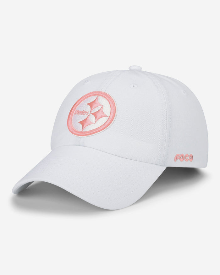 Pittsburgh Steelers White Casual Cap FOCO - FOCO.com