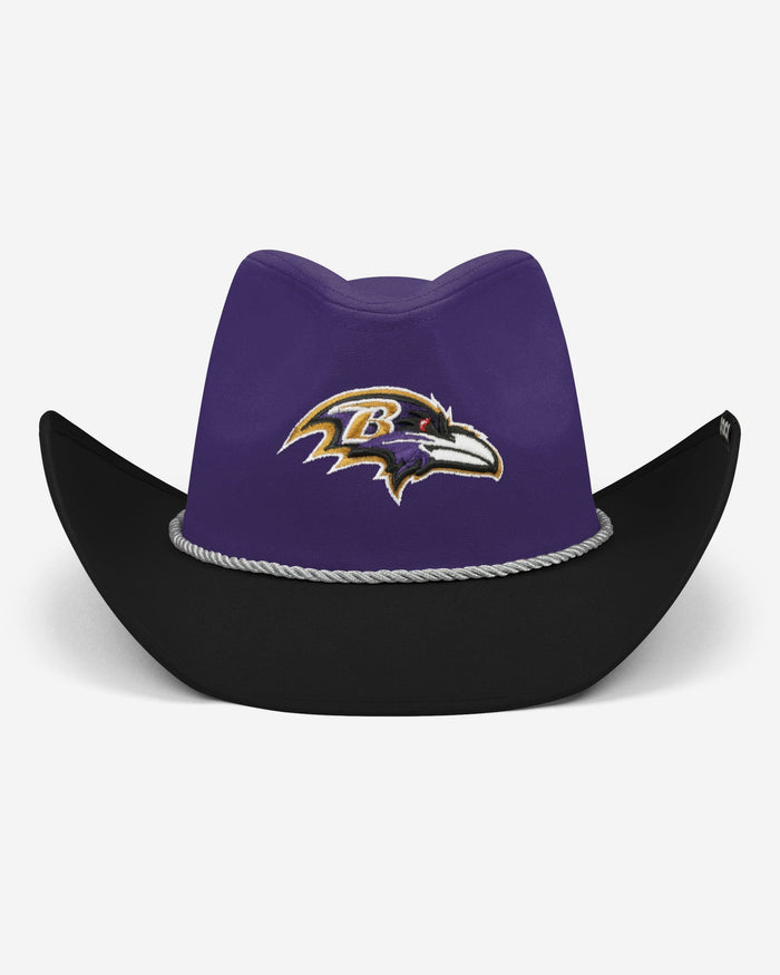 Baltimore Ravens Two Tone Cowboy Hat FOCO - FOCO.com