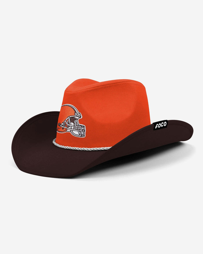Cleveland Browns Two Tone Cowboy Hat FOCO - FOCO.com