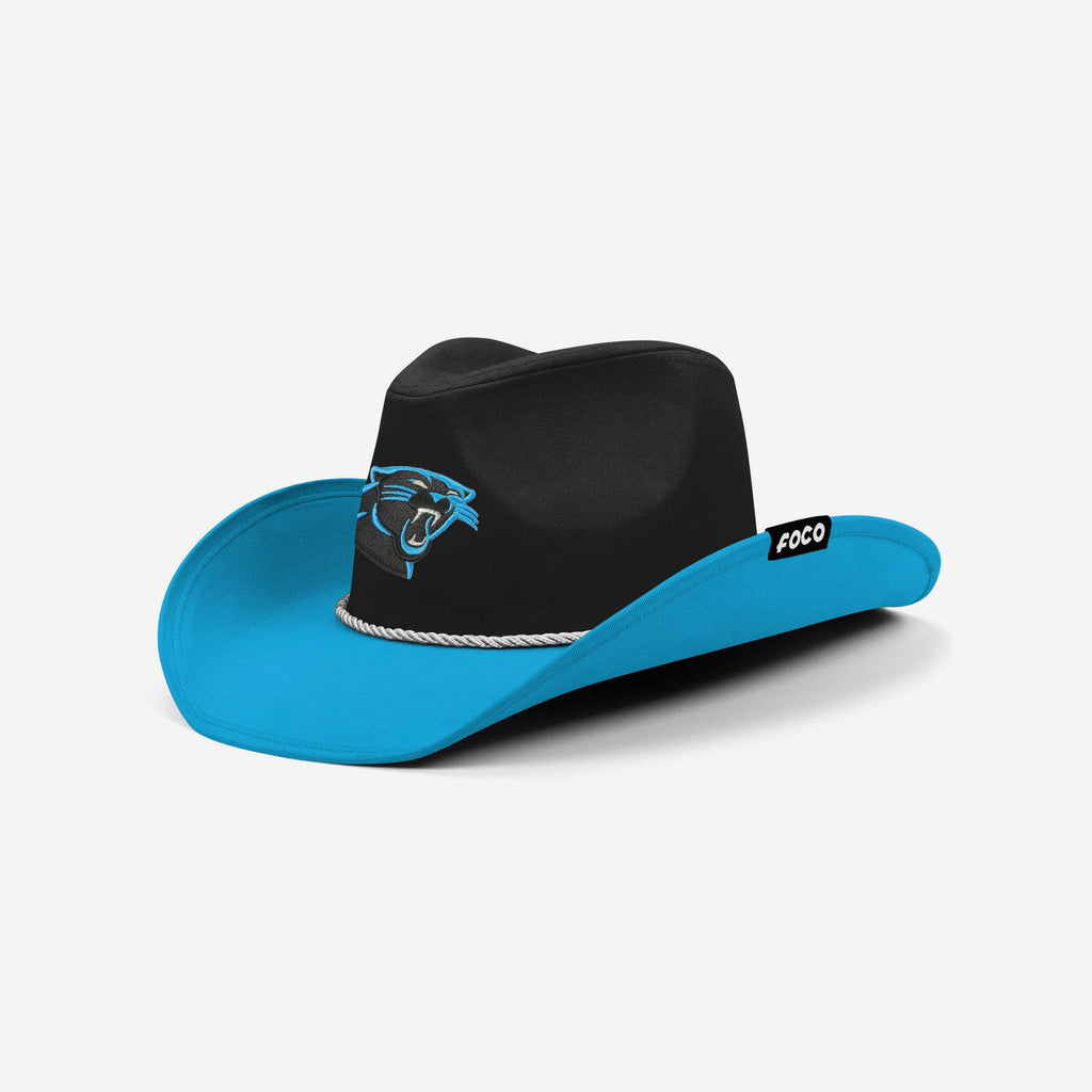 Carolina Panthers Two Tone Cowboy Hat FOCO - FOCO.com