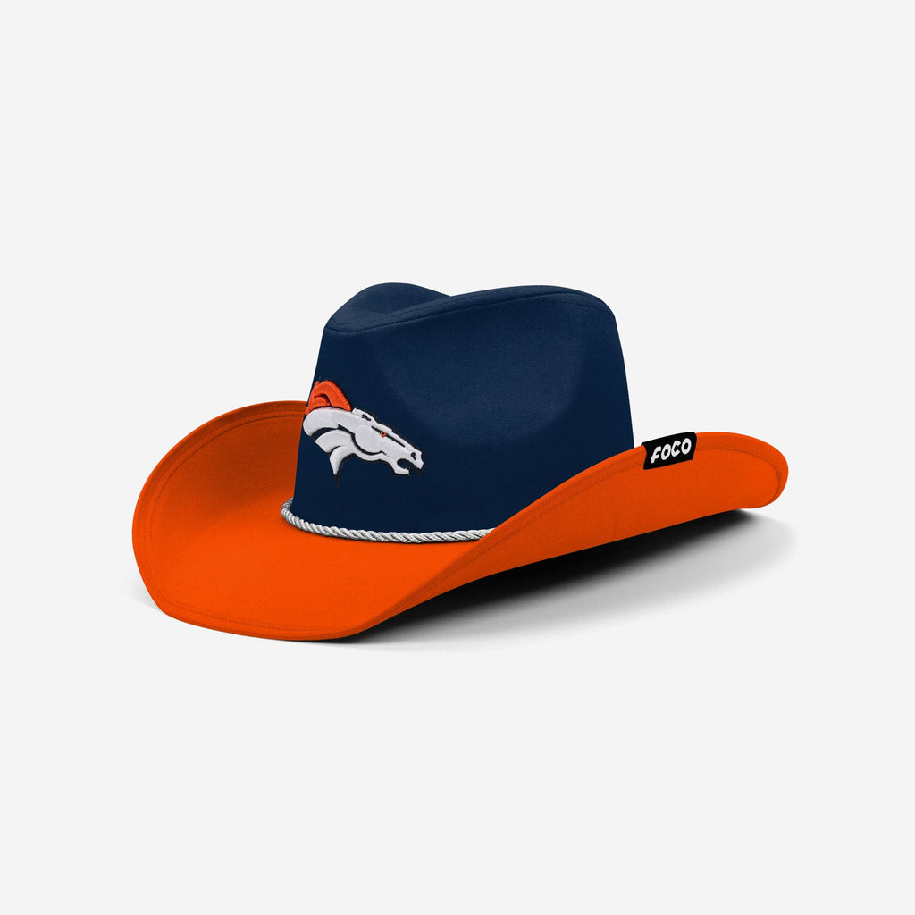 Denver Broncos Two Tone Cowboy Hat FOCO - FOCO.com