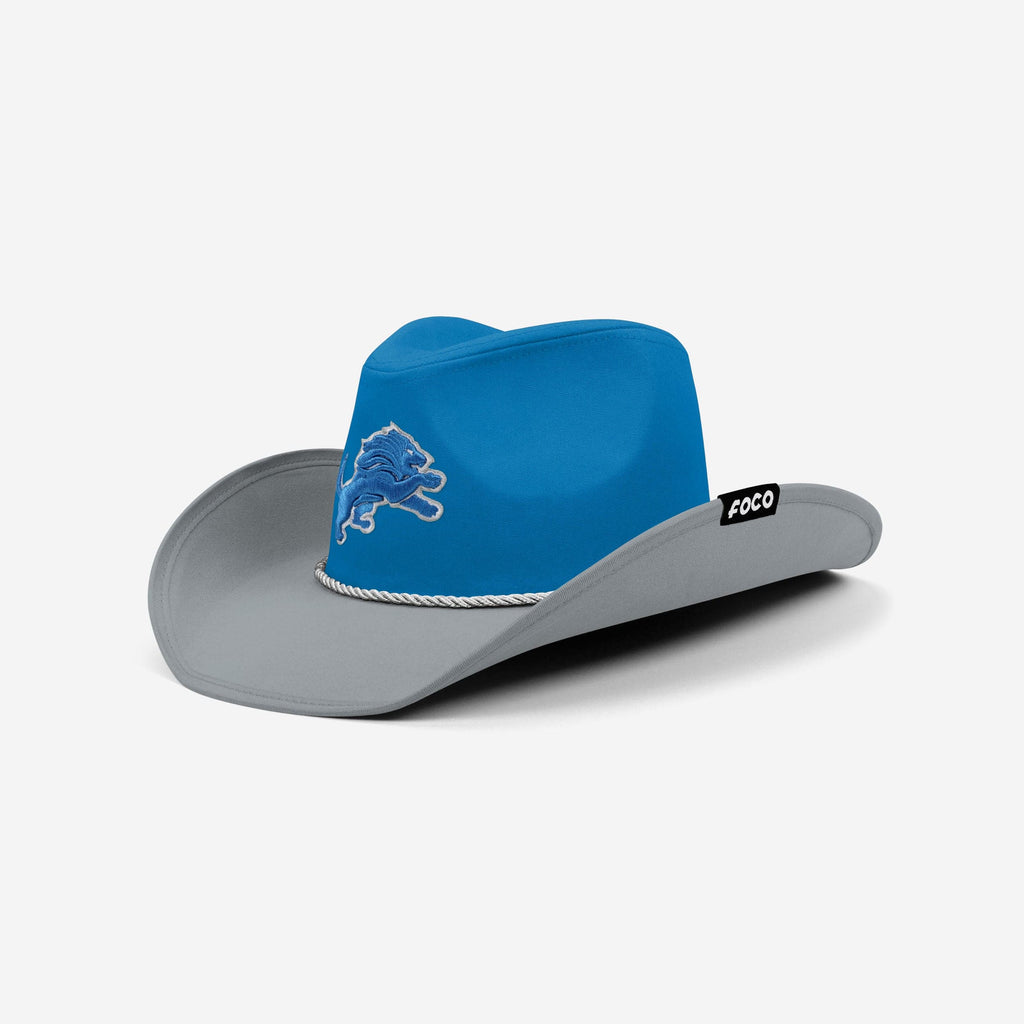 Detroit Lions Two Tone Cowboy Hat FOCO - FOCO.com
