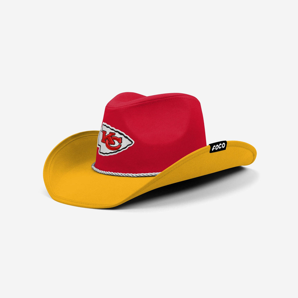 Kansas City Chiefs Two Tone Cowboy Hat FOCO - FOCO.com