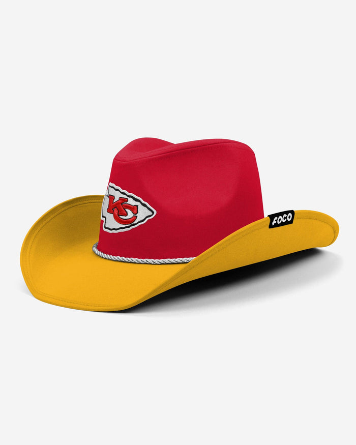 Kansas City Chiefs Two Tone Cowboy Hat FOCO - FOCO.com