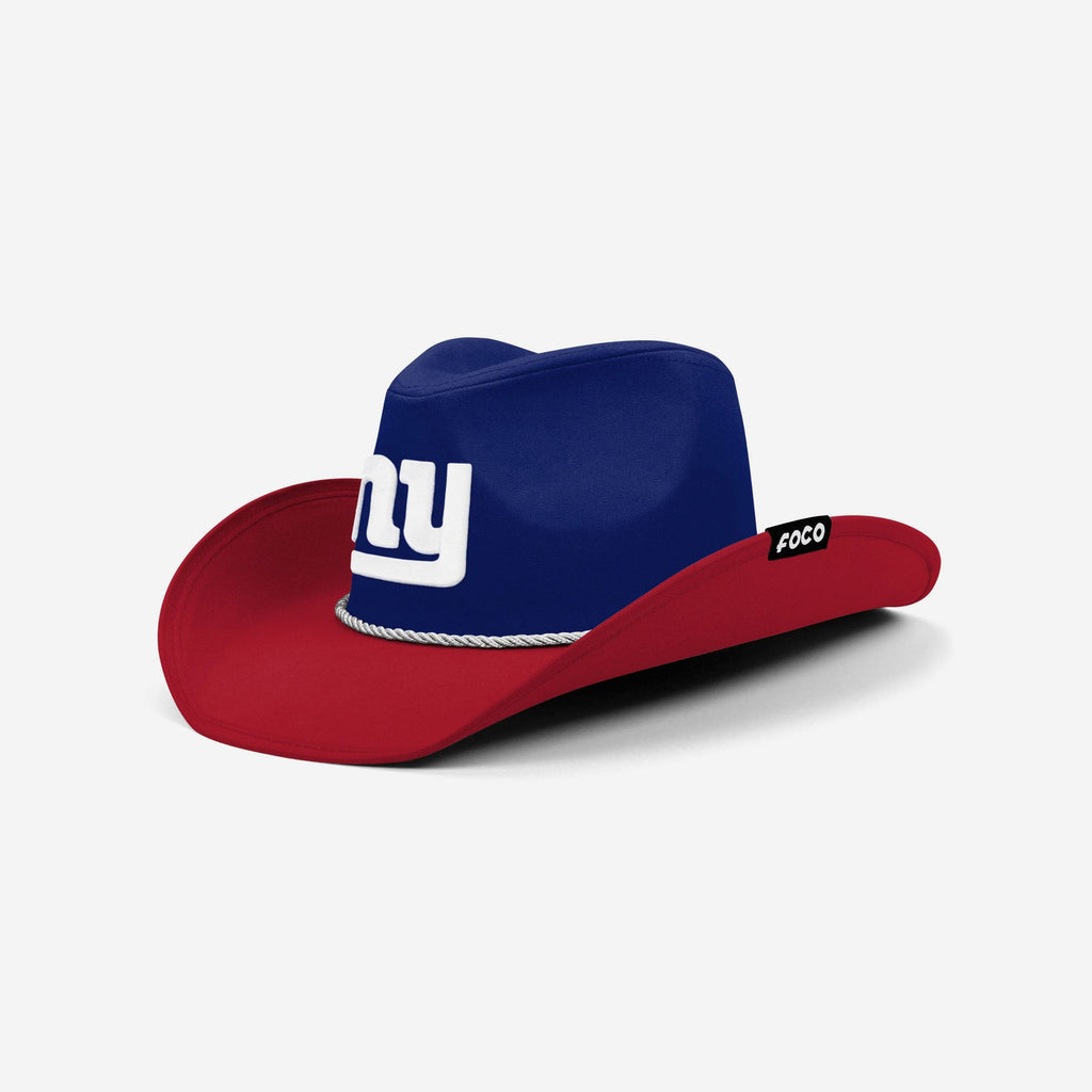 New York Giants Two Tone Cowboy Hat FOCO - FOCO.com
